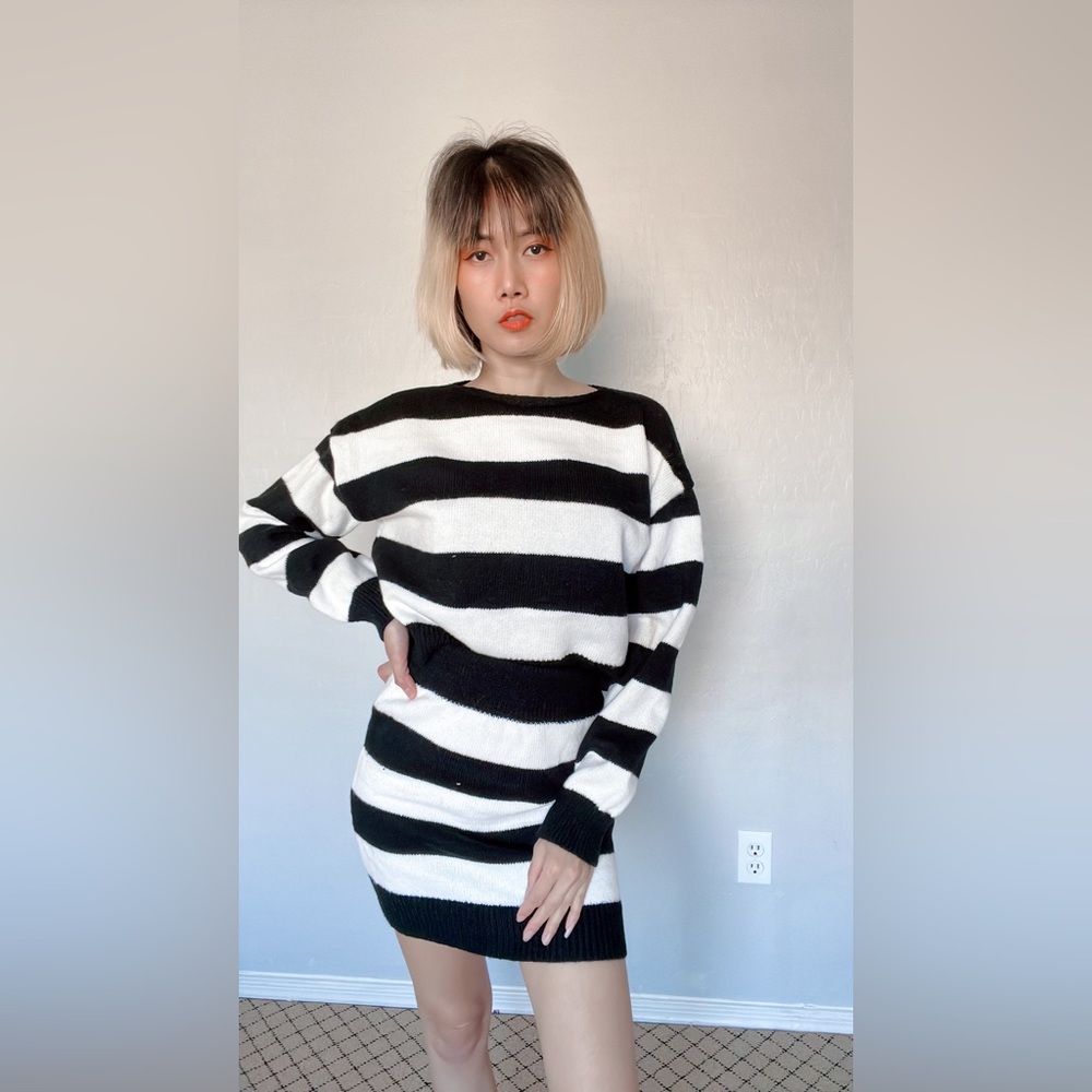 BRAND NEW! 2 pieces black sweat dress